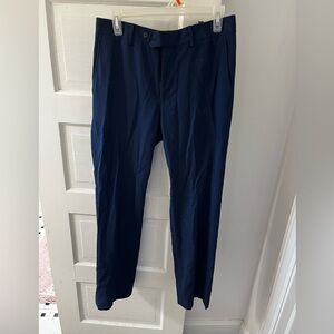Navy blue men's dress pants Beverly Hills polo club